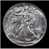 Image 2 : 1942-p Walking Liberty Half Dollar 50c Grades Choice Unc