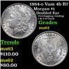 Image 1 : 1884-o Vam 4b R7 Morgan Dollar $1 Grades Select Unc