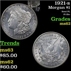 1921-s Morgan Dollar $1 Grades Select Unc