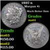 Image 1 : 1897-s Morgan Dollar $1 Grades Select Unc