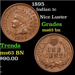 1895 Indian Cent 1c Grades Select Unc BN