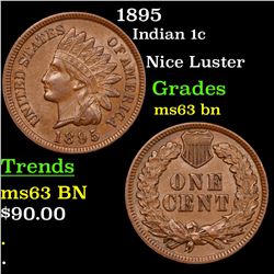 1895 Indian Cent 1c Grades Select Unc BN