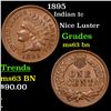 Image 1 : 1895 Indian Cent 1c Grades Select Unc BN