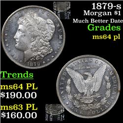 1879-s Morgan Dollar $1 Grades Choice Unc PL
