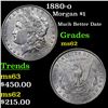 Image 1 : 1880-o Morgan Dollar $1 Grades Select Unc
