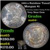 Image 1 : 1881-s Rainbow Toned Morgan Dollar $1 Grades Choice+ Unc