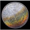 Image 3 : 1885-o Rainbow Toned Morgan Dollar $1 Grades Choice+ Unc
