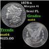 Image 1 : 1878-s Morgan Dollar $1 Grades Choice Unc