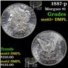 Image 1 : 1887-p Morgan Dollar $1 Grades Select Unc+ DMPL