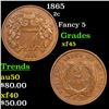 Image 1 : 1865 Two Cent Piece 2c Grades xf+