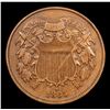 Image 2 : 1865 Two Cent Piece 2c Grades xf+