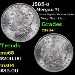 1885-o Morgan Dollar $1 Grades Choice+ Unc