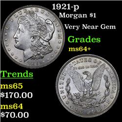 1921-p Morgan Dollar $1 Grades Choice+ Unc