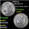 Image 1 : 1921-p Morgan Dollar $1 Grades Choice+ Unc