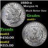 Image 1 : 1880-o Morgan Dollar $1 Grades Select Unc