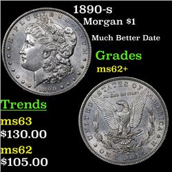 1890-s Morgan Dollar $1 Grades Select Unc