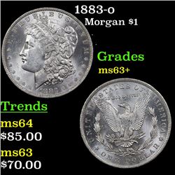 1883-o Morgan Dollar $1 Grades Select+ Unc