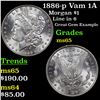 Image 1 : 1886-p Vam 1A Morgan Dollar $1 Grades GEM Unc