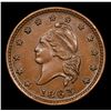 Image 2 : 1863 Liberty Cap Civil War Token 1c Grades Choice AU/BU Slider+