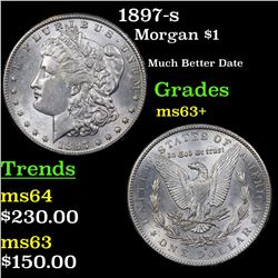 1897-s Morgan Dollar $1 Grades Select+ Unc