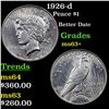 Image 1 : 1926-d Peace Dollar $1 Grades Select+ Unc