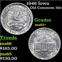 1946 Iowa Old Commem Half Dollar 50c Grades GEM+ Unc