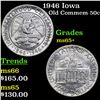 Image 1 : 1946 Iowa Old Commem Half Dollar 50c Grades GEM+ Unc