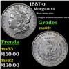 Image 1 : 1887-o Morgan Dollar $1 Grades Select Unc