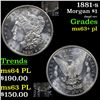 Image 1 : 1881-s Morgan Dollar $1 Grades Select Unc+ PL