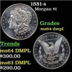 1881-s Morgan Dollar $1 Grades Choice Unc DMPL