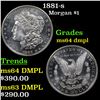 Image 1 : 1881-s Morgan Dollar $1 Grades Choice Unc DMPL