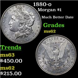 1880-o Morgan Dollar $1 Grades Select Unc