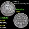 Image 1 : 1857-p Seated Liberty Dime 10c Grades vf++