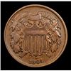 Image 2 : 1864 Two Cent Piece 2c Grades xf+