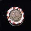 Image 2 : Mixed small cents 1c orig shotgun roll, 1920-d Wheat Cent, 1898 Indian Cent other end, N.F. String &