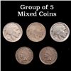 Image 1 : Group of 5 Mixed coins