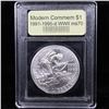 Image 2 : 1991-1995-d WWII Modern Commem Dollar $1 Graded ms70, Perfection By USCG