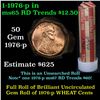Image 1 : Uncirculated 1c roll in penny wrapper, 1976-p, ends are open