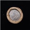 Image 3 : Mixed small cents 1c orig shotgun roll, 1917-s Wheat Cent, 1890 Indian Cent other end, McDonalds Wra