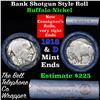 Image 1 : Buffalo Nickel Shotgun Roll in Old Bank Style 'Bell Telephone'  Wrapper 1918 & d Mint Ends