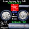 Image 1 : Buffalo Nickel Shotgun Roll in Old Bank Style 'Bell Telephone'  Wrapper 1917 & s Mint Ends