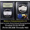 Image 1 : Proof 2007-P Little Rock Modern Commem Dollar $1 Graded GEM++ Proof Deep Cameo By USCG