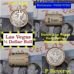 ***Auction Highlight*** Old Casino 50c Roll $10 Dunes Hotel/Casino Las Vegas 1917 & Barber ends