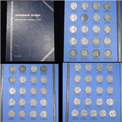 Near Complete Jefferson Nickel Book 1938-1959 60 Coins