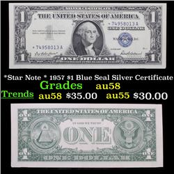 *Star Note * 1957 $1 Blue Seal Silver Certificate Grades Choice AU/BU Slider