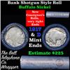 Image 1 : Buffalo Nickel Shotgun Roll in Old Bank Style 'Bell Telephone'  Wrapper 1917 & d Mint Ends