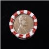 Image 2 : Mixed small cents 1c orig shotgun roll, 1919-s Wheat Cent, 1896 Indian Cent other end, N.F. String &