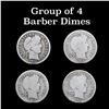Image 1 : Group Of 4 Barber Dimes