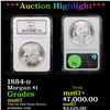 Image 1 : ***Auction Highlight*** NGC 1884-o Morgan Dollar $1 Graded ms67 By NGC (fc)