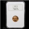 Image 2 : ***Auction Highlight*** NGC 1935-p Lincoln Cent 1c Graded ms67 rd By NGC (fc)